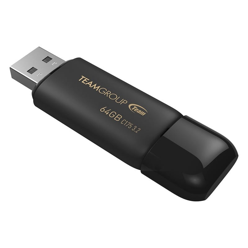 Флеш-накопитель USB3.1 64GB Team C175 Pearl Black (TC175364GB01)