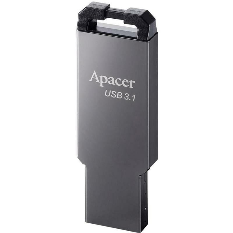 Флеш-накопитель USB3.1 64GB Apacer AH360 Metal Black (AP64GAH360A-1)