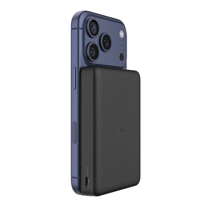 Універсальна мобільна батарея Belkin Power Bank Slim Magnetic 10000mAh 15W Black (BPD015HQBK)