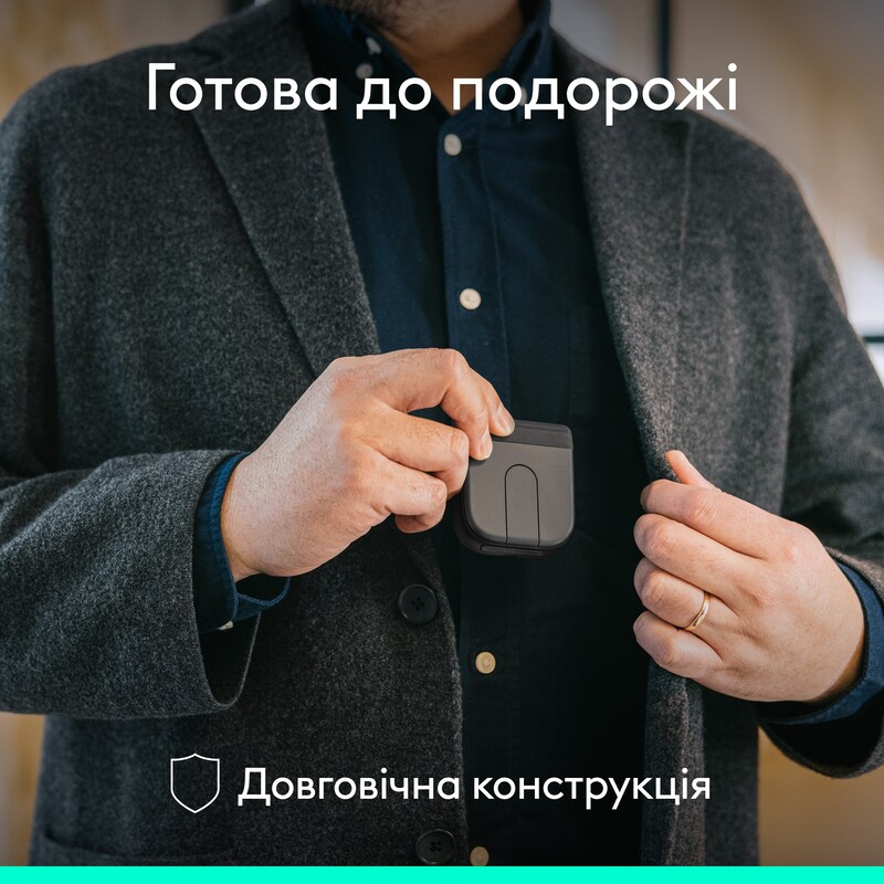 Миша бездротова Logitech Mobi Fold for Business Graphite (910-007605)