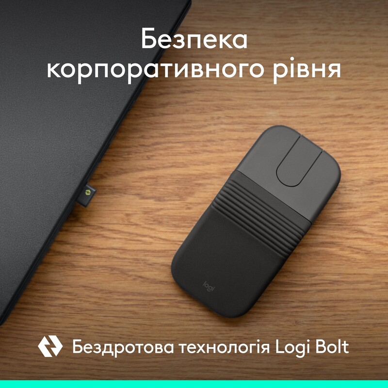 Миша бездротова Logitech Mobi Fold for Business Graphite (910-007605)