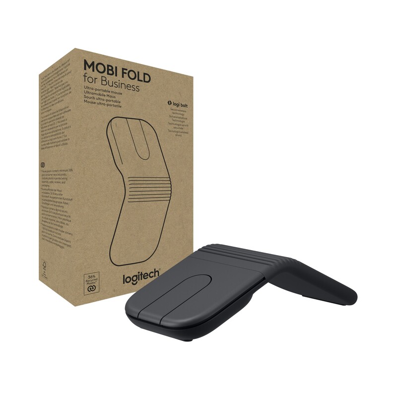 Миша бездротова Logitech Mobi Fold for Business Graphite (910-007605)