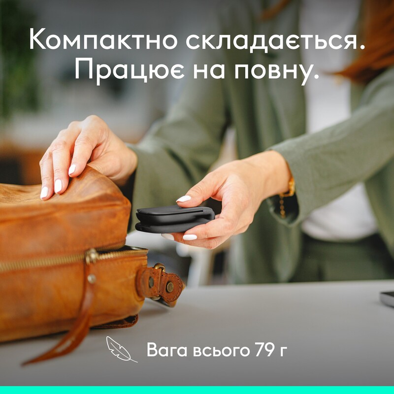 Миша бездротова Logitech Mobi Fold for Business Graphite (910-007605)