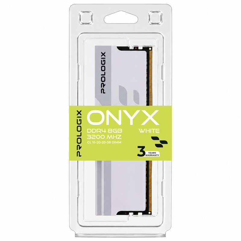 Модуль пам`ятi DDR4 8GB/3200 Prologix Onyx White (PRO8GB3200YW4)