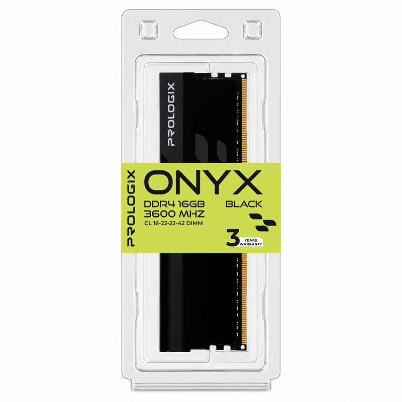 Модуль пам`ятi DDR4 16GB/3600 Prologix Onyx Black (PRO16GB3600YB4)