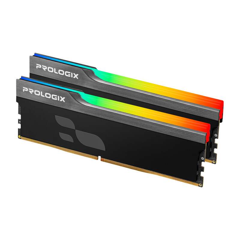 Модуль памяти DDR4 2x8GB/3600 Prologix Onyx Black RGB (PRO16GB3600YBR4K)