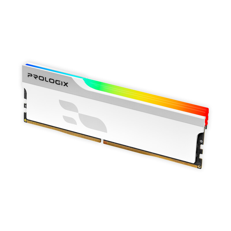 Модуль памяти DDR4 8GB/3600 Prologix Onyx White RGB (PRO8GB3600YWR4)