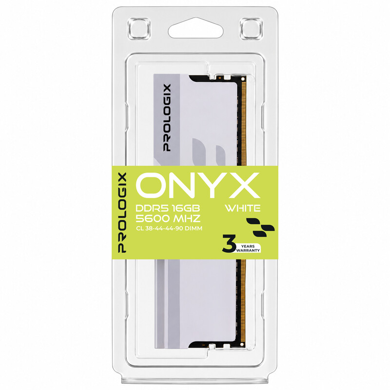 Модуль пам`ятi DDR5 16GB/5600 Prologix Onyx White (PRO16GB5600YW5)