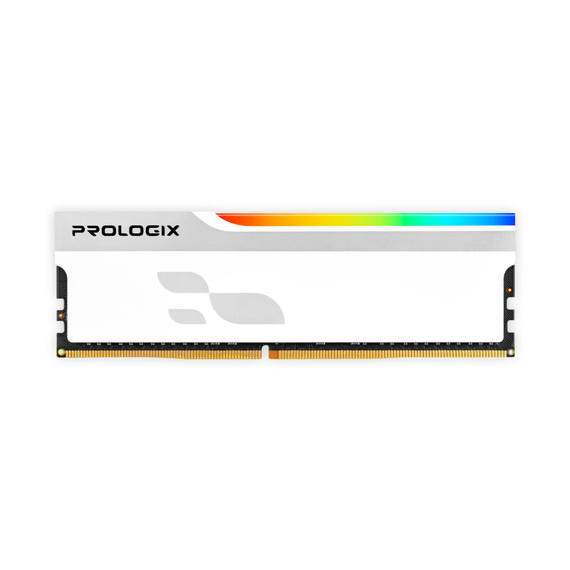Модуль пам`ятi DDR5 16GB/6000 Prologix Onyx White RGB (PRO16GB6000YWR5)