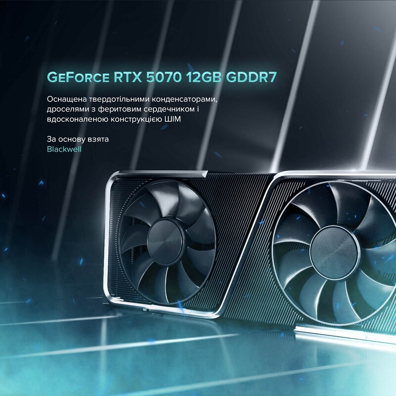 Комп`ютер для стримінгу ASGARD STREAM RTX 5070 12GB / Ryzen 7 7800X3D / DDR5 64GB / SSD 2TB (ASG-S-5070-7790)