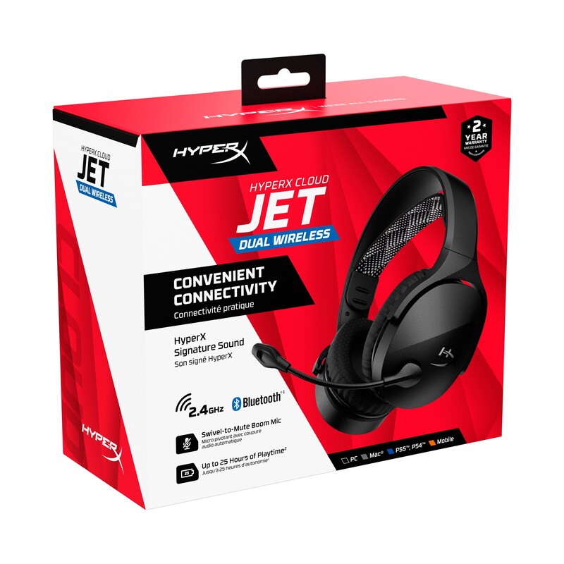 Bluetooth-гарнитура HyperX Cloud Jet Wireless Black (AJ0T1AA)