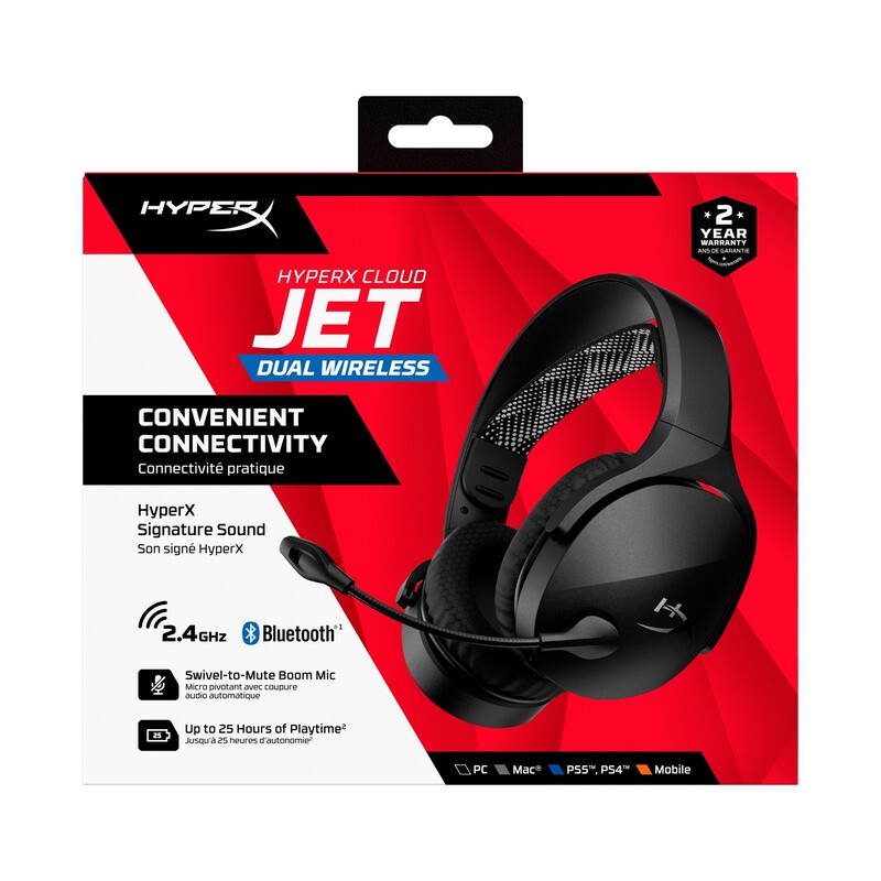 Bluetooth-гарнитура HyperX Cloud Jet Wireless Black (AJ0T1AA)