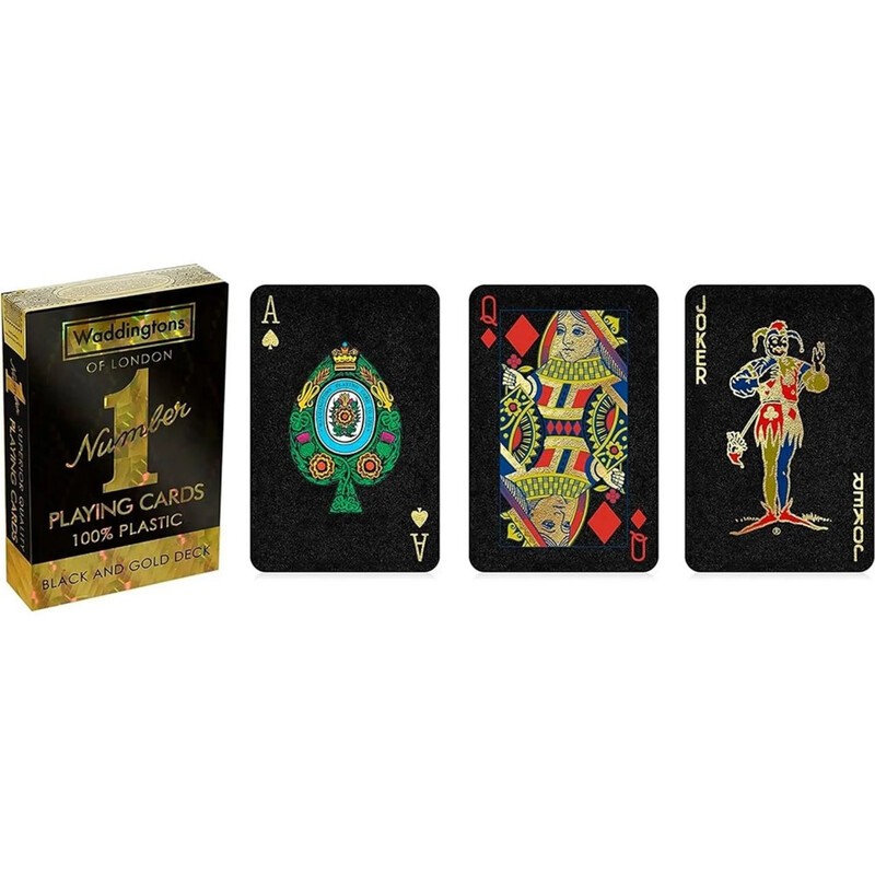 Игральные карты Winning Moves Black and Gold Waddingtons No.1 (WM00755-EN1-12)