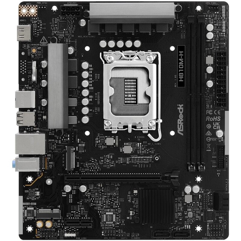 Материнська плата ASRock H810M-H Socket 1851