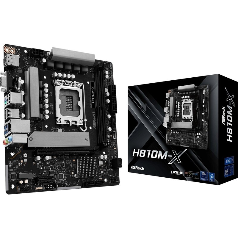 Материнська плата ASRock H810M-X Socket 1851