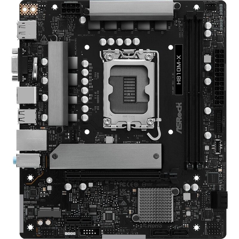 Материнська плата ASRock H810M-X Socket 1851