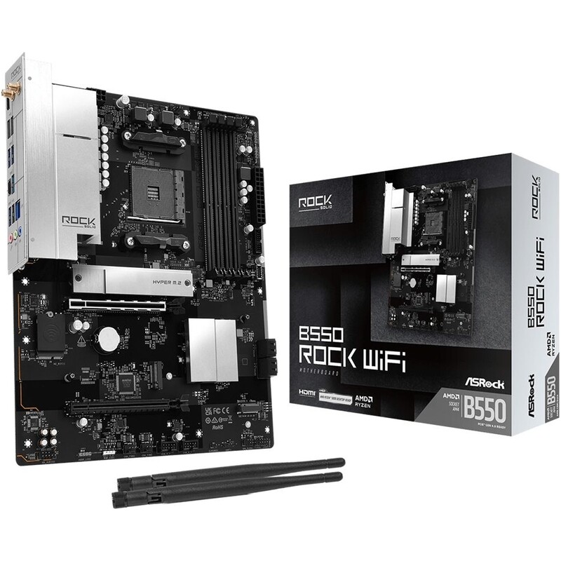 Материнская плата ASRock B550 Rock WiFi Socket AM4