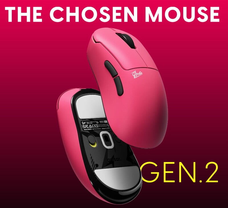 Мышь беспроводная Pulsar ZywOo The Chosen Gen.2 Medium Pink (PZWG223)