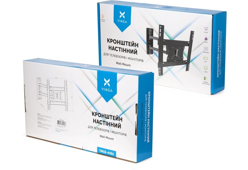 Кронштейн Vinga TM32-4451 Black (VESA400х400)