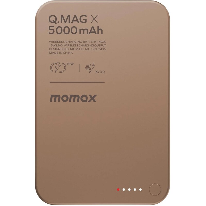 Универсальная мобильная батарея Momax Q.Mag X 5000mAh 20W Titanium (IP116AL2)
