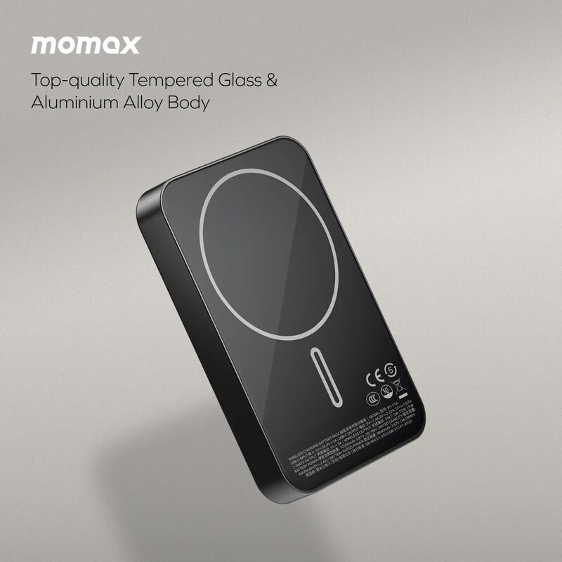 Універсальна мобільна батарея Momax Q.Mag X1 10000mAh 20W Black (IP117AD)