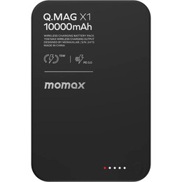 Универсальная мобильная батарея Momax Q.Mag X1 10000mAh 20W Black (IP117AD)