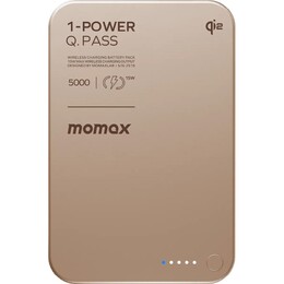 Универсальная мобильная батарея Momax 1-Power Q.Pass Qi2 5000mAh 20W Sandstone (IP129Q2L2)