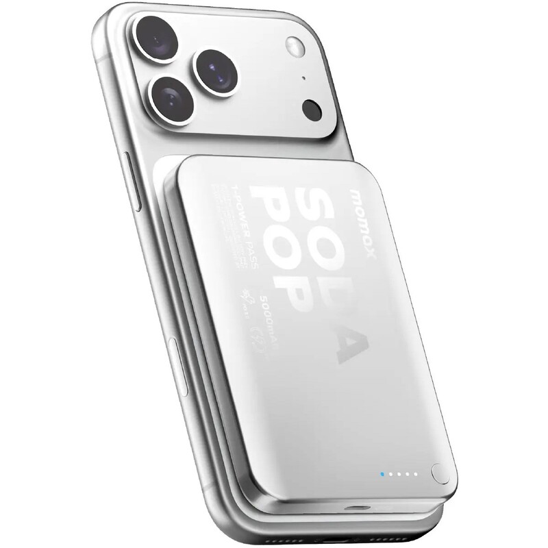 Универсальная мобильная батарея Momax 1-Power Pass 5000mAh 20W Silver (IP165S)