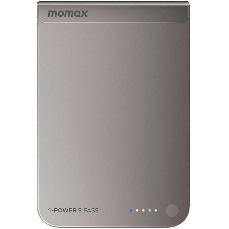 Универсальная мобильная батарея Momax 1-Power S.Pass Qi2 5000mAh 20W Titanium (IP161Q2L)