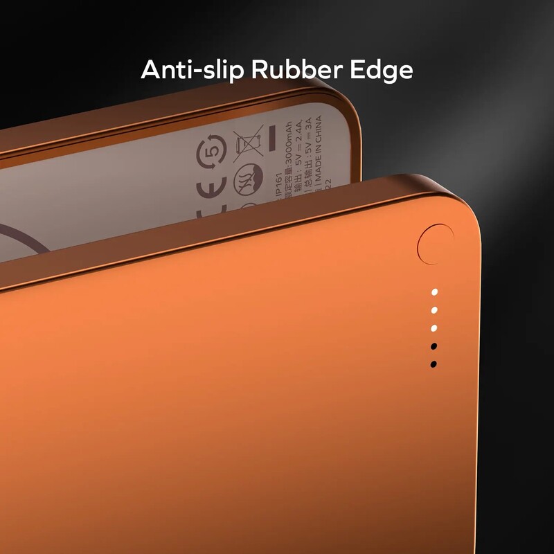 Универсальная мобильная батарея Momax 1-Power S.Pass Qi2 5000mAh 20W Solar Orange (IP161Q2M)