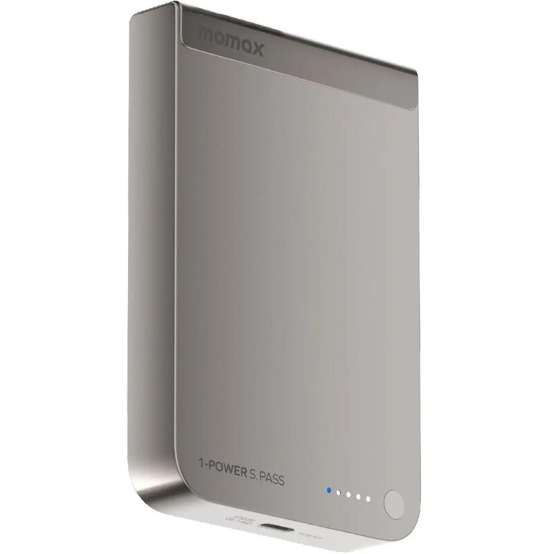 Універсальна мобільна батарея Momax 1-Power S.Pass Qi2 10000mAh 30W Titanium (IP162Q2L)