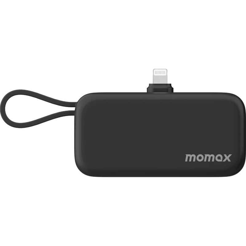Универсальная мобильная батарея Momax 1-Power Mini 3-in-1 5000mAh 20W Lightning Black (IP130MFID)