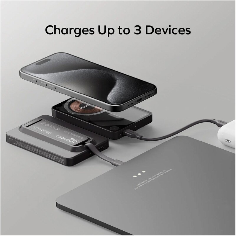 Універсальна мобільна батарея Momax 1-Power X Pro 5000mAh 20W Black (IP131HKD)