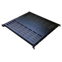 Полка EServer 1U 19", 400мм, 4 точки крепл., черная, 1,5мм (PS-1U-400-B)