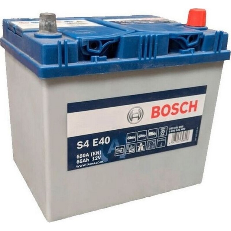 Акумулятор автомобільний Bosch EFB S4 E40 65Ah 650А 12V R+ (0 092 S4E 400)