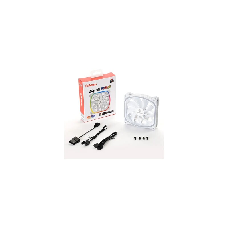 Вентилятор Enermax SquA RGB ARGB White (UCSQARGB12P-W-SG)