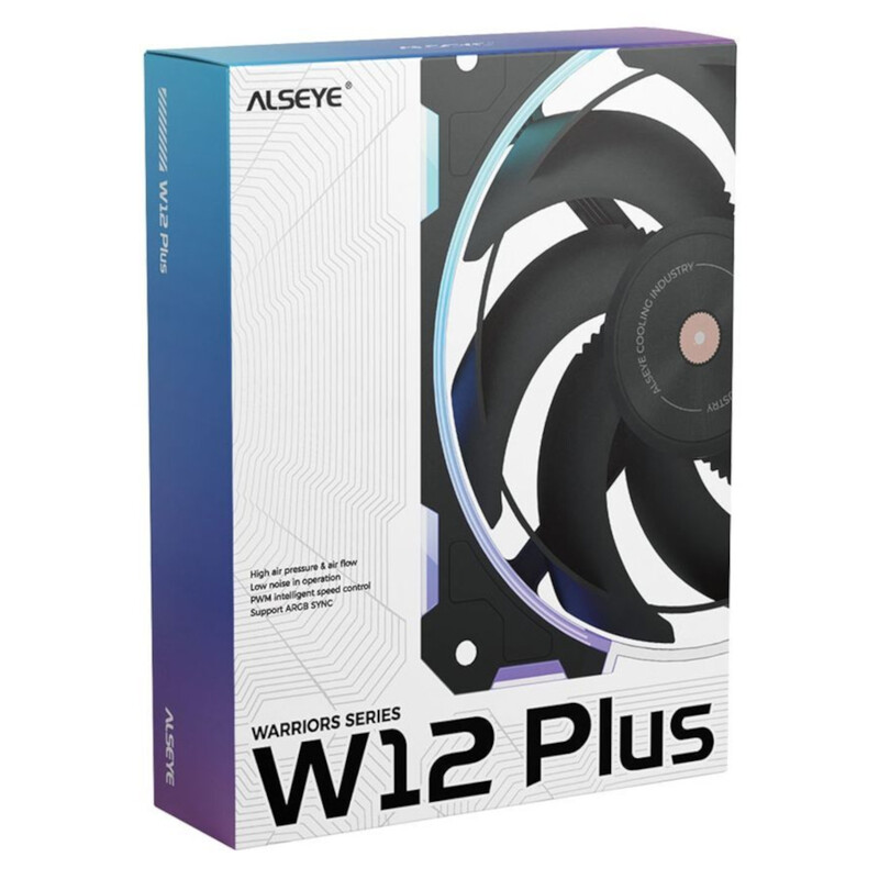 Вентилятор Alseye W12-Plus-W ARGB Black (AS.04.07.0066)