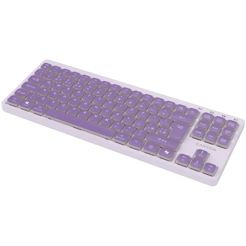 Клавіатура Canyon OnType 10 Violet (CNS-HKB10V)