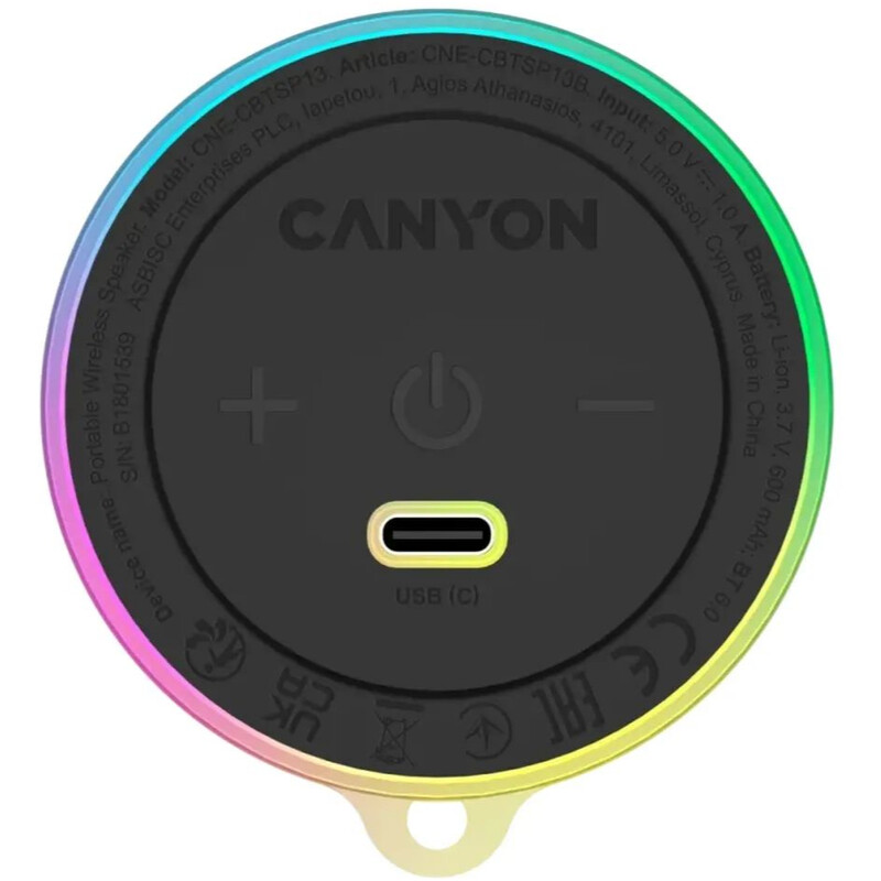 Акустична система Canyon OnMove 13 Black (CNE-CBTSP13B)