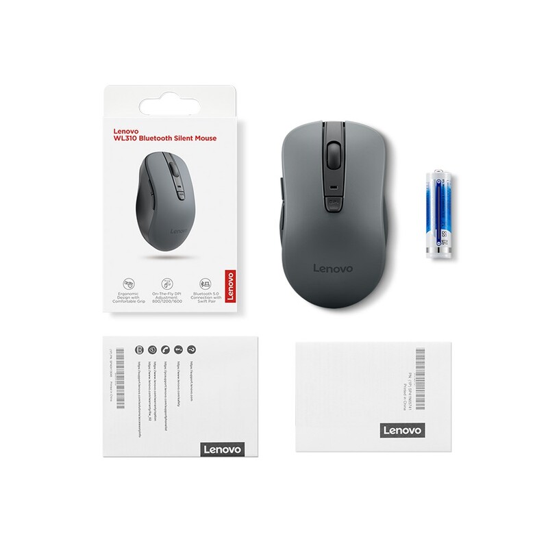 Мышь беспроводная Lenovo WL310 BT Silent Mouse Grey (GY51Q65621)
