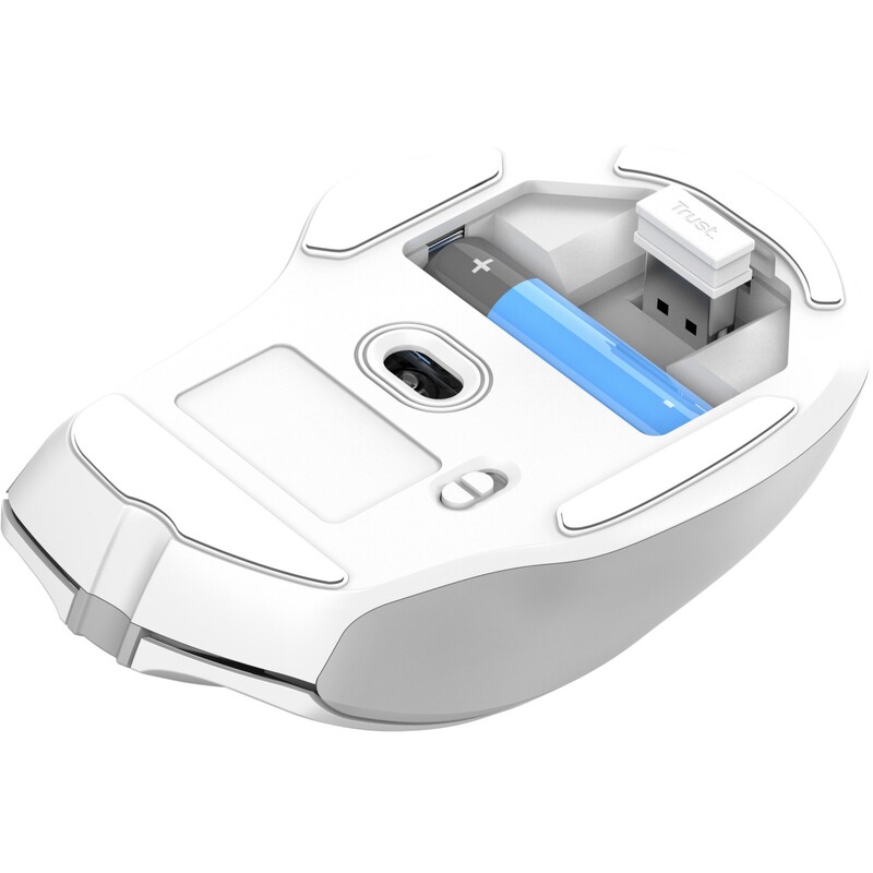 Мышь беспроводная Trust Nito Silent White (25550)