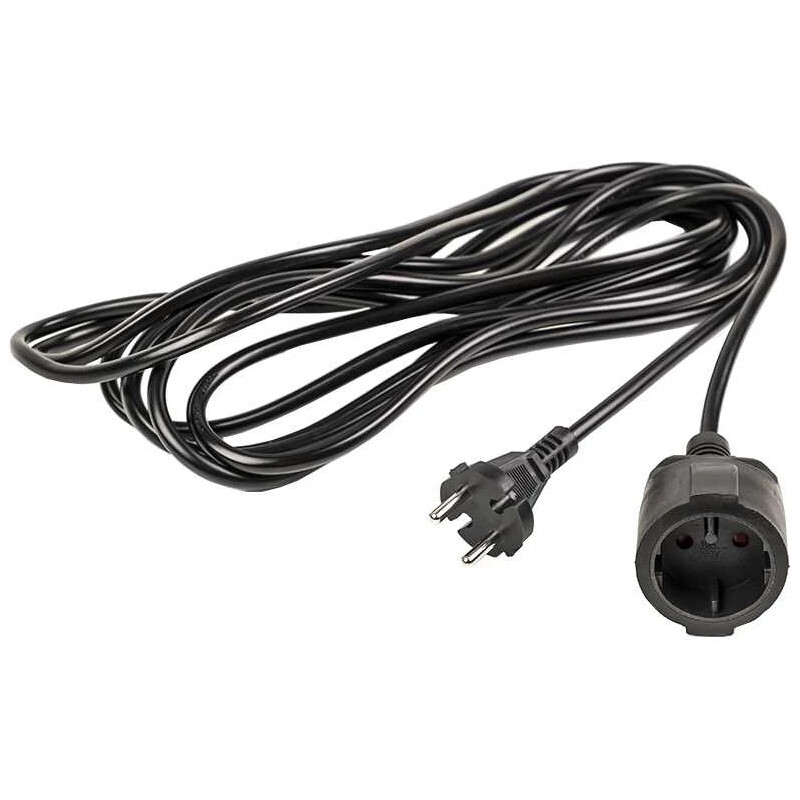 Подовжувач PowerPlant JY-3021/5 (PPEA08M50S1) 1 розетка, 5 м, чорний