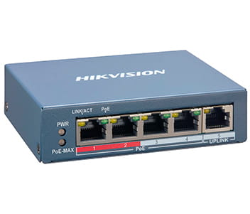 Коммутатор Hikvision DS-3E1105P-EI