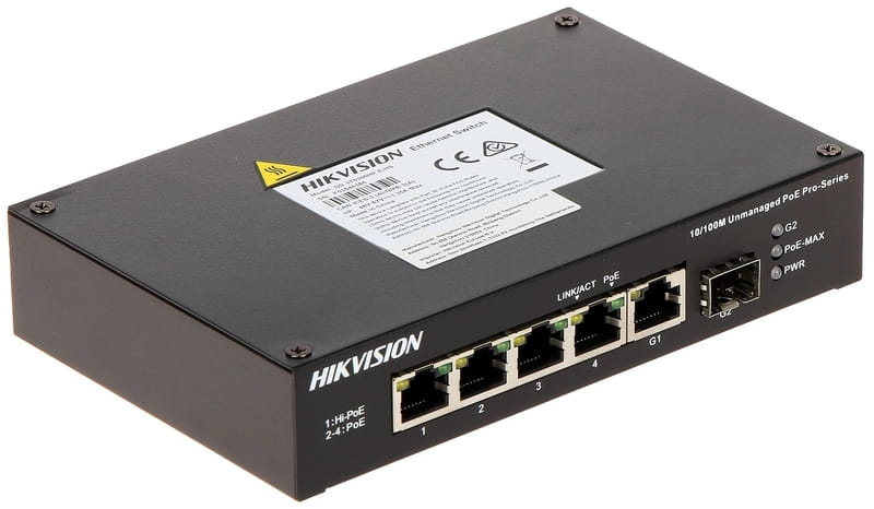 Коммутатор Hikvision DS-3T0306HP-E/HS