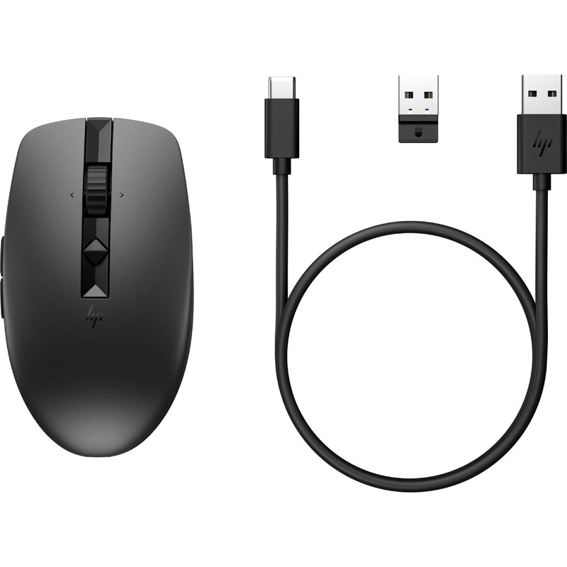 Миша бездротова HP 715 Rechargeable Multi-Device Mouse Black (6E6F0AA)