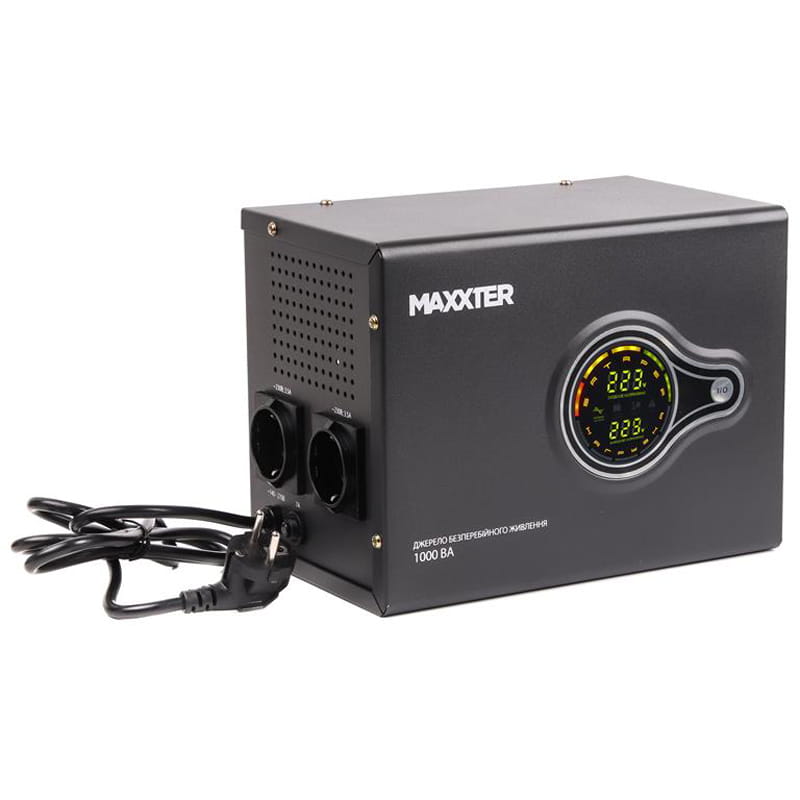 ИБП Maxxter MX-HI-PSW1000-01 1000VA, Lin.int., 2xEURO