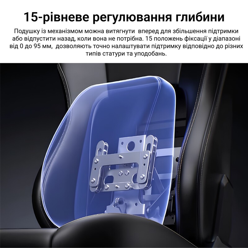 Крісло для геймерів Anda Seat Phantom 4 Pro L Black Fabric (AD18YSDC-72-B-F-B02)