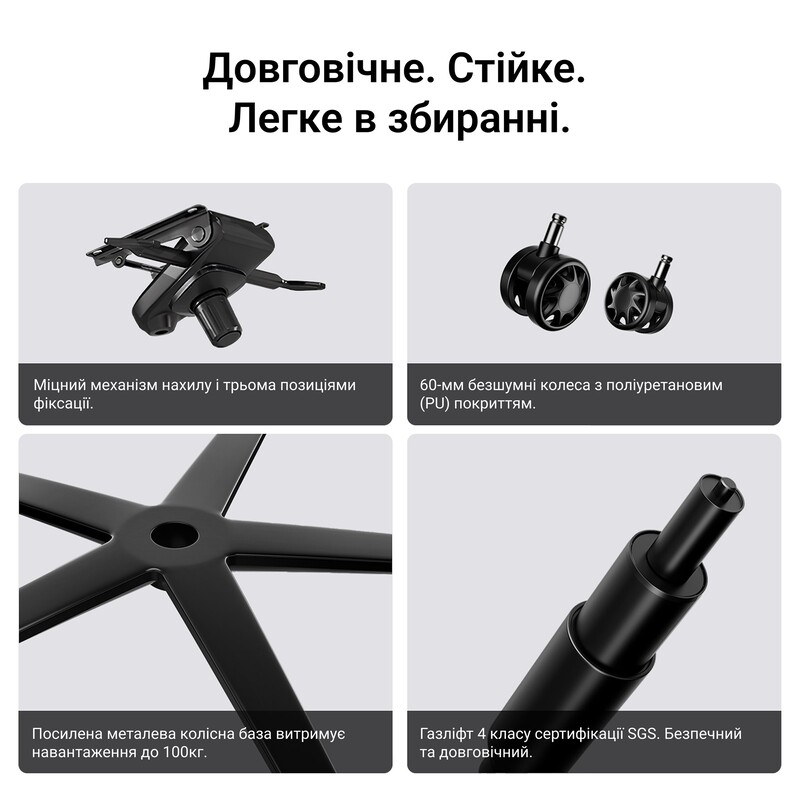 Крісло для геймерів Anda Seat Phantom 4 Pro L Gray Fabric (AD18YSDC-72-G-F-G02)