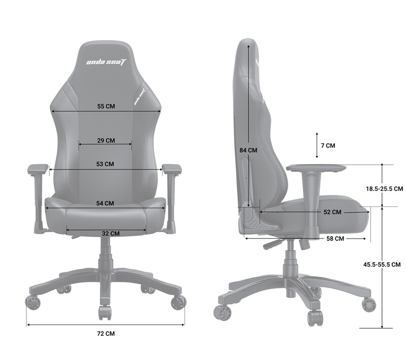 Крісло для геймерів Anda Seat Luna Size L Dark Blue Fabric (AD18-44-S-F)