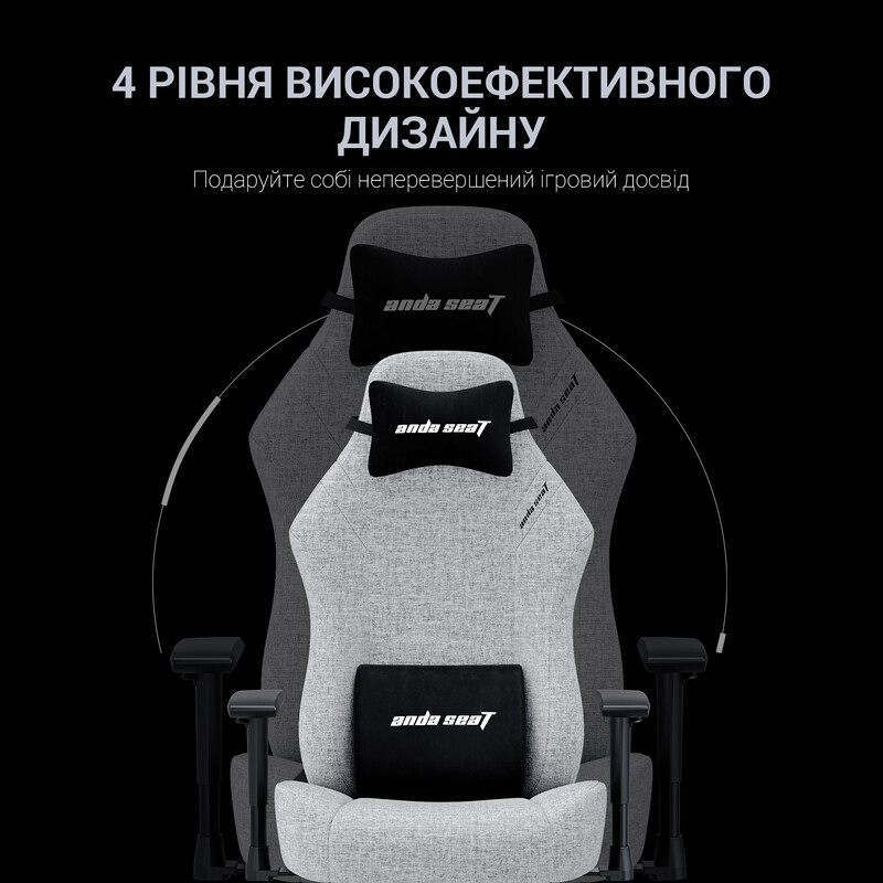 Крісло для геймерів Anda Seat Luna Size L Dark Blue Fabric (AD18-44-S-F)
